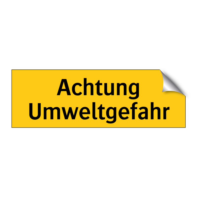 Achtung Umweltgefahr