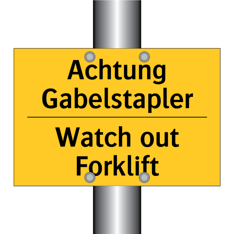 Achtung Gabelstapler - Watch out Forklift