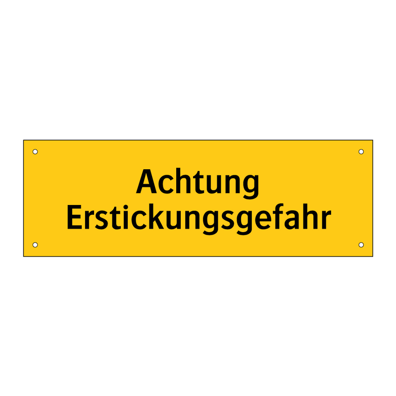 Achtung Erstickungsgefahr