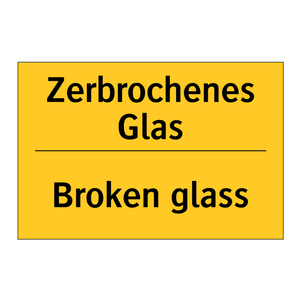 Zerbrochenes Glas - Broken glass