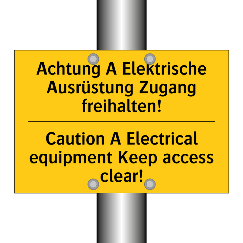 Achtung A Elektrische Ausrüstung /.../ - Caution A Electrical equipment /.../