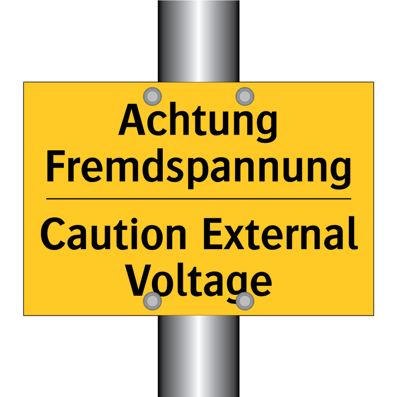 Achtung Fremdspannung - Caution External Voltage