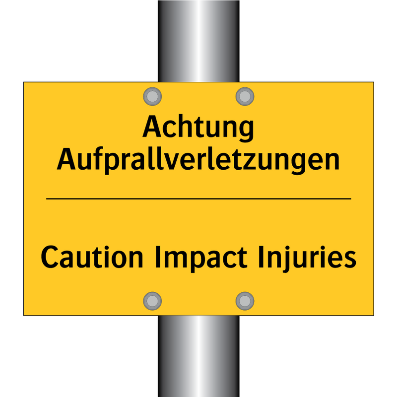 Achtung Aufprallverletzungen - Caution Impact Injuries