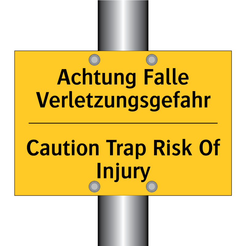 Achtung Falle Verletzungsgefahr/.../ - Caution Trap Risk Of Injury