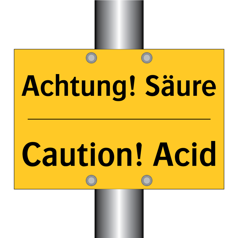 Achtung! Säure - Caution! Acid