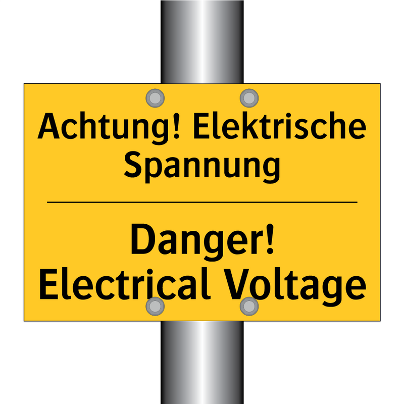 Achtung! Elektrische Spannung - Danger! Electrical Voltage