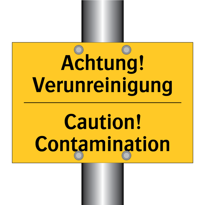 Achtung! Verunreinigung - Caution! Contamination