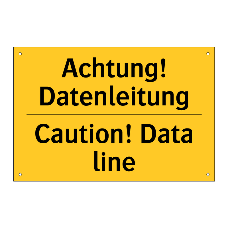 Achtung! Datenleitung - Caution! Data line