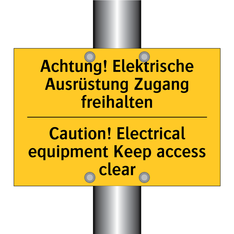 Achtung! Elektrische Ausrüstung /.../ - Caution! Electrical equipment /.../