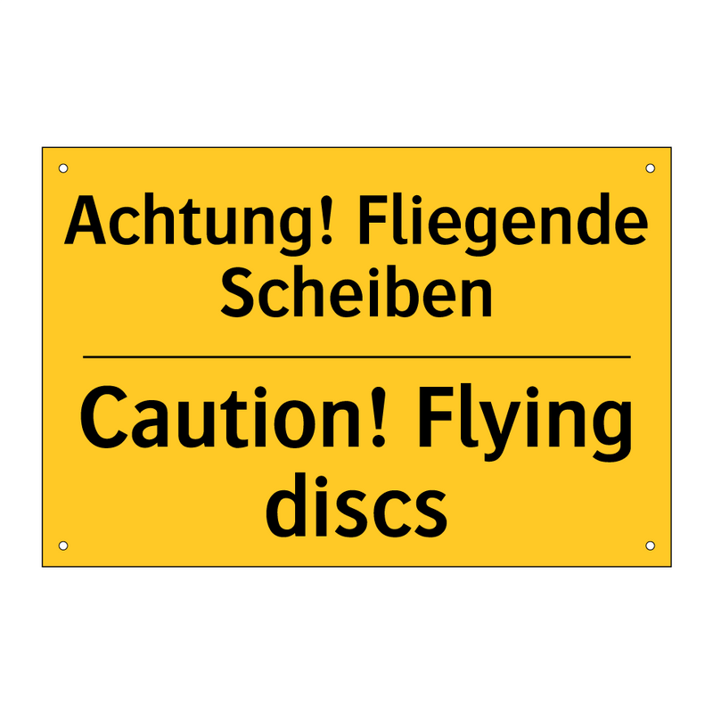 Achtung! Fliegende Scheiben - Caution! Flying discs