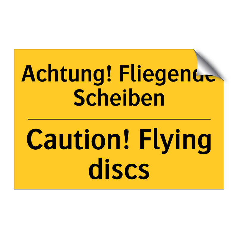 Achtung! Fliegende Scheiben - Caution! Flying discs