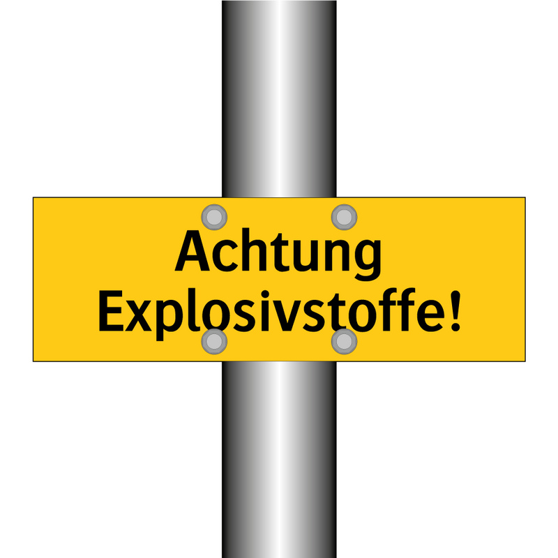 Achtung Explosivstoffe!