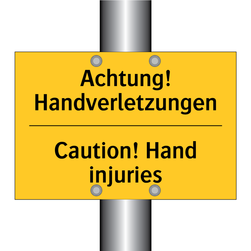 Achtung! Handverletzungen - Caution! Hand injuries