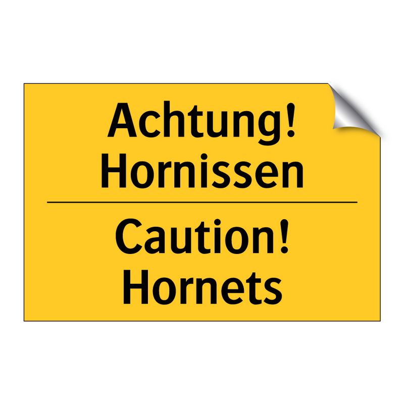 Achtung! Hornissen - Caution! Hornets