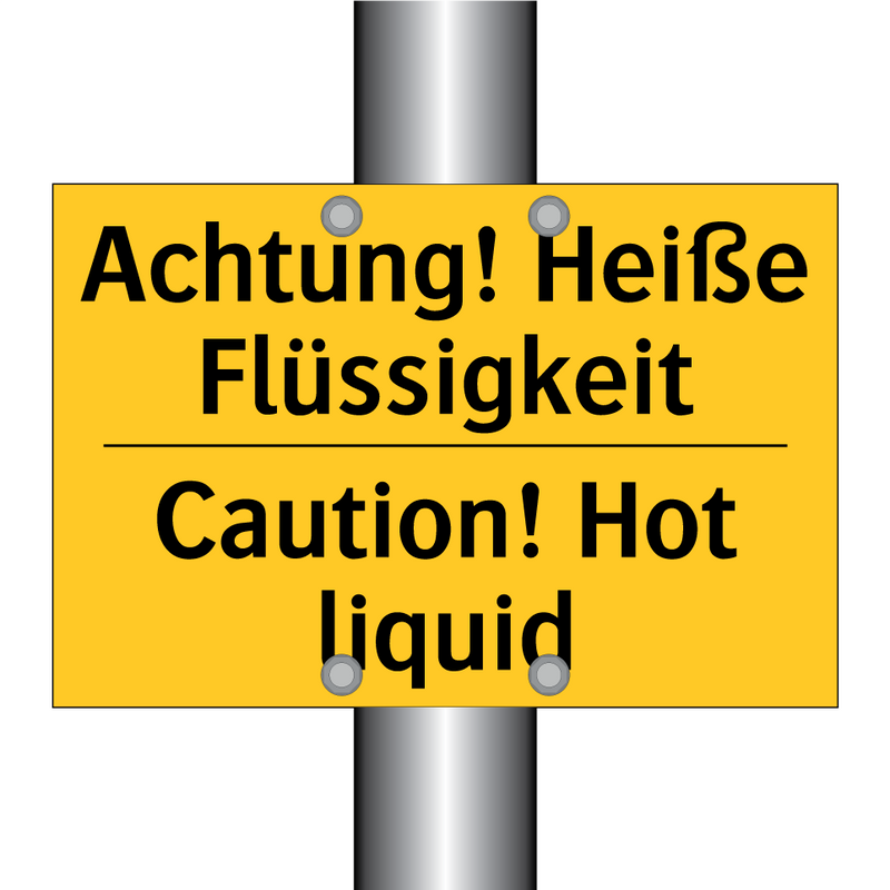 Achtung! Heiße Flüssigkeit - Caution! Hot liquid