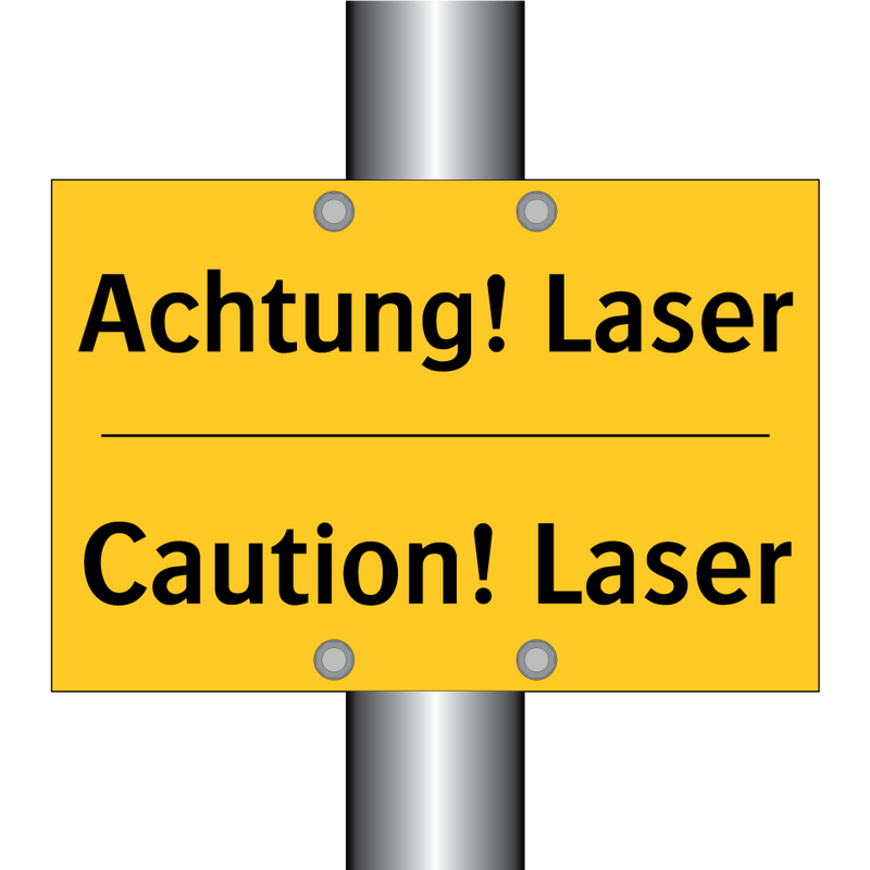 Achtung! Laser - Caution! Laser