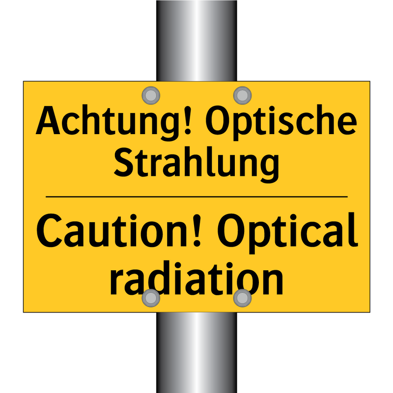 Achtung! Optische Strahlung - Caution! Optical radiation