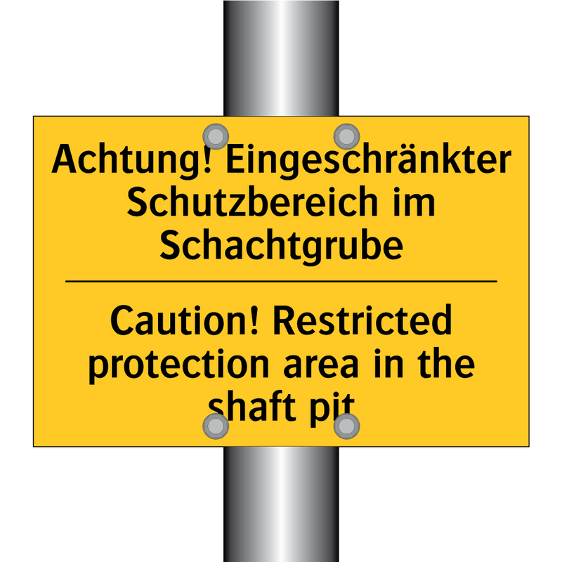 Achtung! Eingeschränkter Schutzbereich /.../ - Caution! Restricted protection /.../