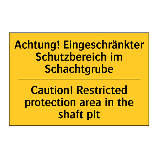 Achtung! Eingeschränkter Schutzbereich /.../ - Caution! Restricted protection /.../