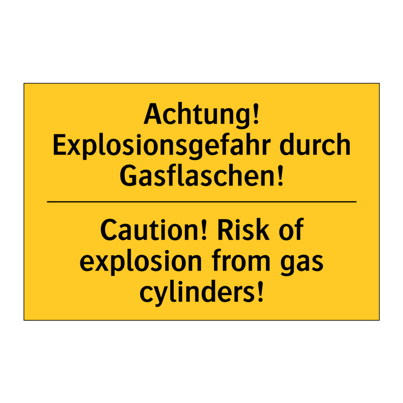 Achtung! Explosionsgefahr durch /.../ - Caution! Risk of explosion from /.../