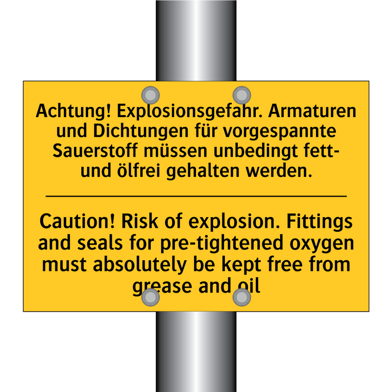 Achtung! Explosionsgefahr. Armaturen /.../ - Caution! Risk of explosion. Fittings /.../