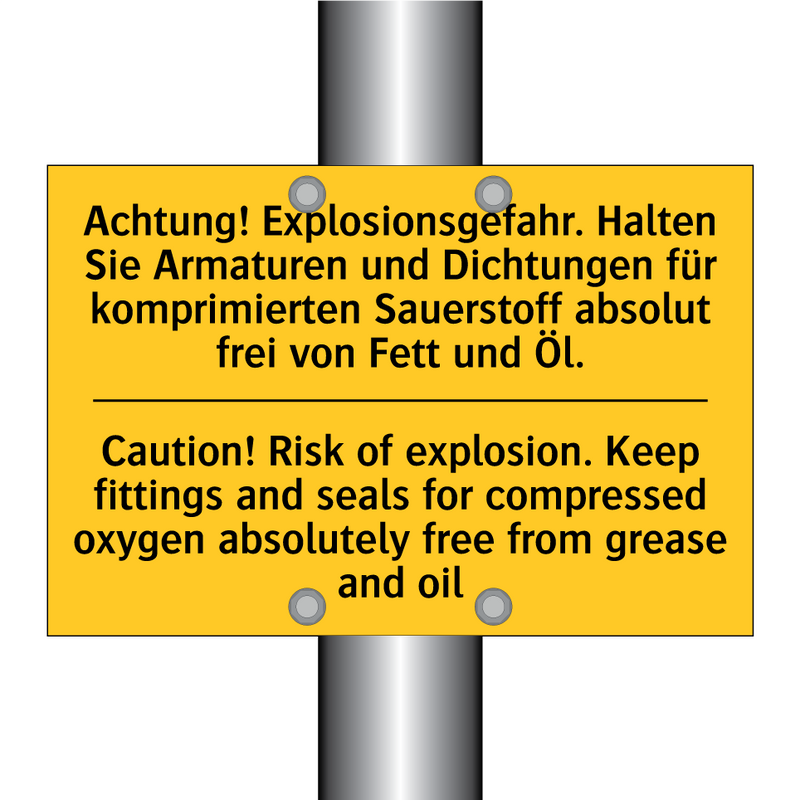 Achtung! Explosionsgefahr. Halten /.../ - Caution! Risk of explosion. Keep /.../