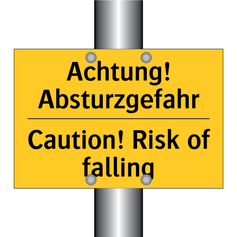 Achtung! Absturzgefahr - Caution! Risk of falling