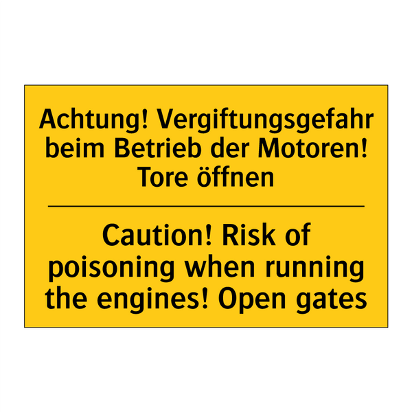 Achtung! Vergiftungsgefahr beim /.../ - Caution! Risk of poisoning when /.../