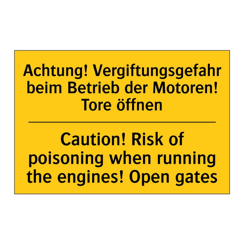 Achtung! Vergiftungsgefahr beim /.../ - Caution! Risk of poisoning when /.../