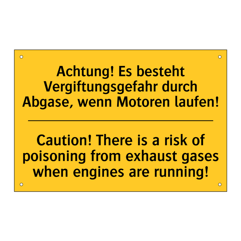 Achtung! Es besteht Vergiftungsgefahr /.../ - Caution! There is a risk of poisoning /.../