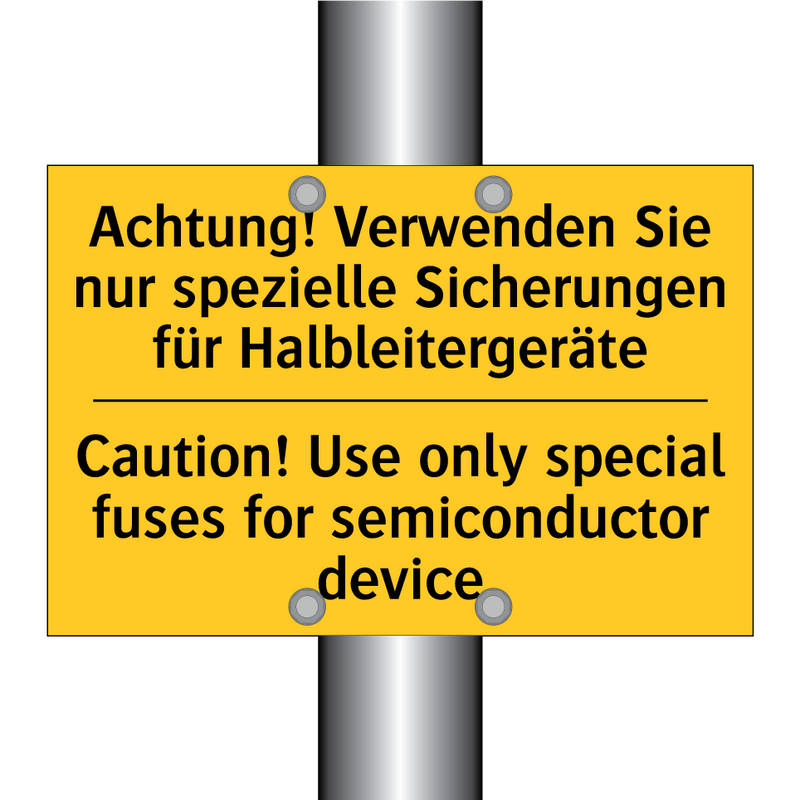 Achtung! Verwenden Sie nur spezielle /.../ - Caution! Use only special fuses /.../