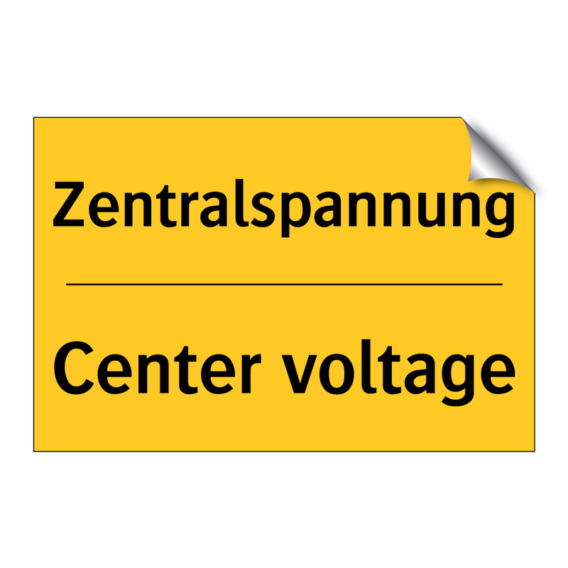 Zentralspannung - Center voltage