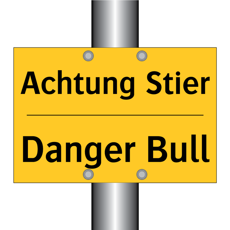 Achtung Stier - Danger Bull