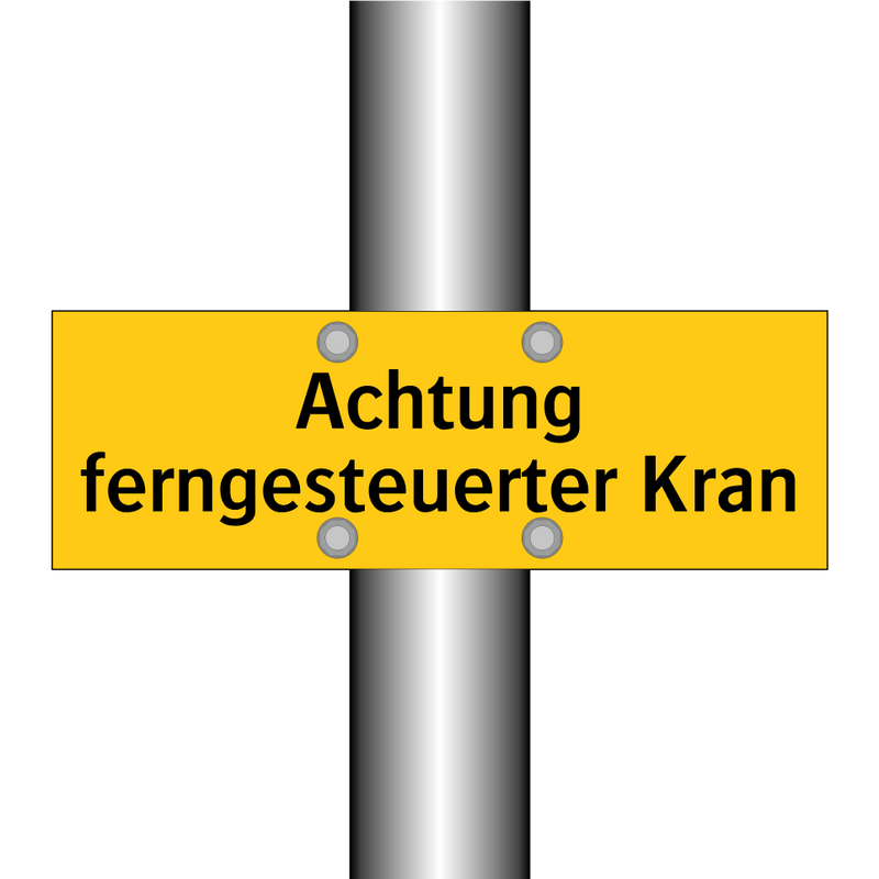 Achtung ferngesteuerter Kran