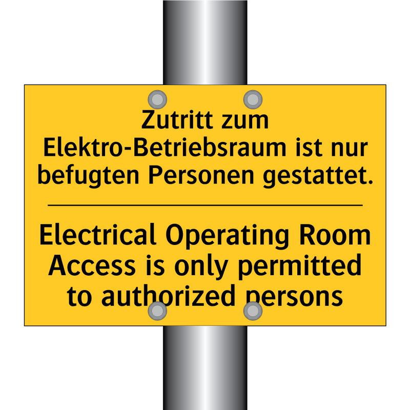 Zutritt zum Elektro-Betriebsraum /.../ - Electrical Operating Room Access /.../