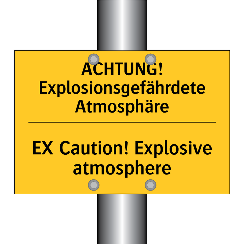 ACHTUNG! Explosionsgefährdete /.../ - EX Caution! Explosive atmosphere/.../