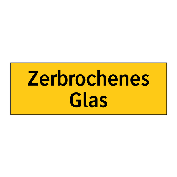 Zerbrochenes Glas