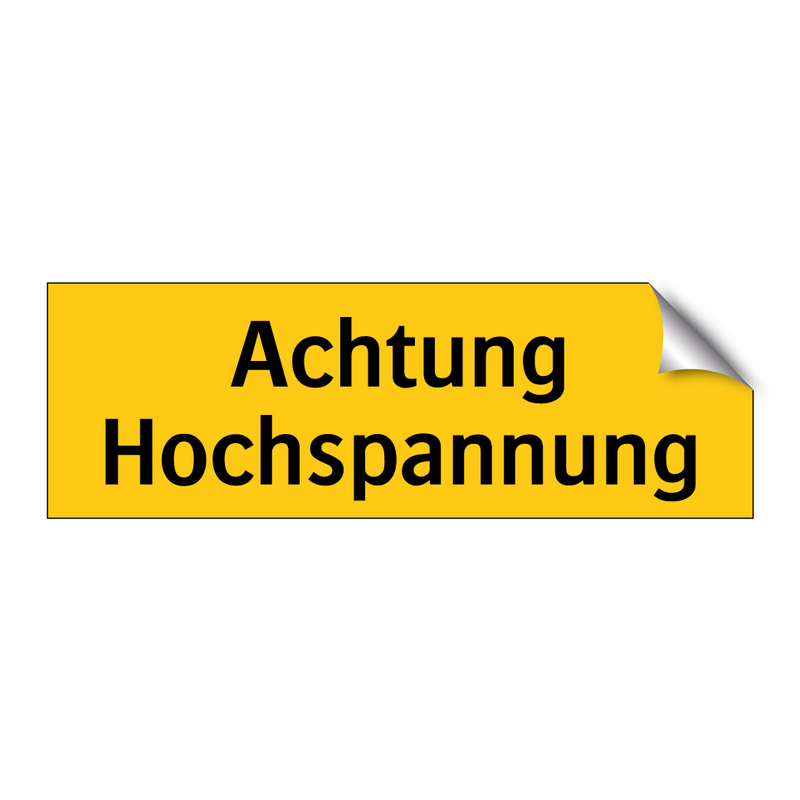 Achtung Hochspannung