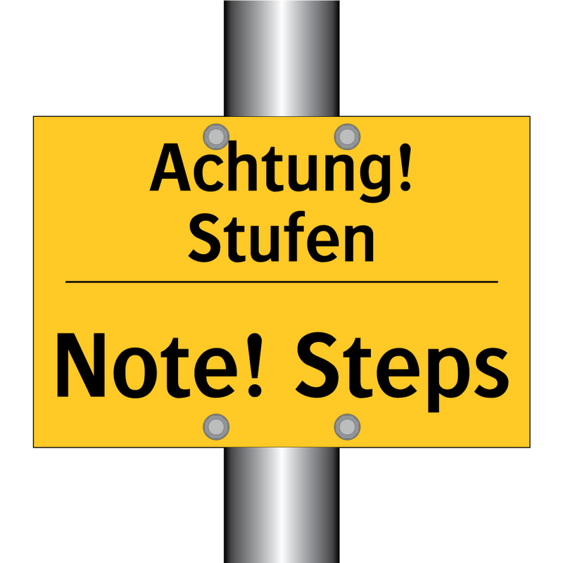 Achtung! Stufen - Note! Steps