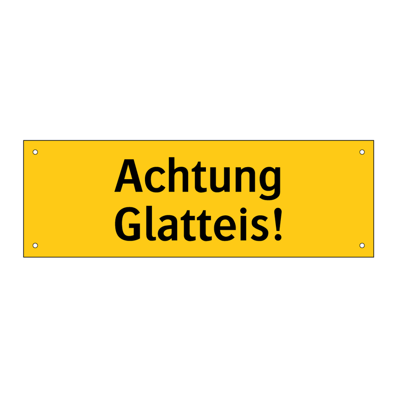 Achtung Glatteis!