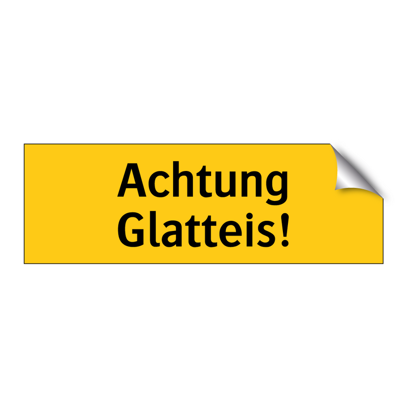 Achtung Glatteis!