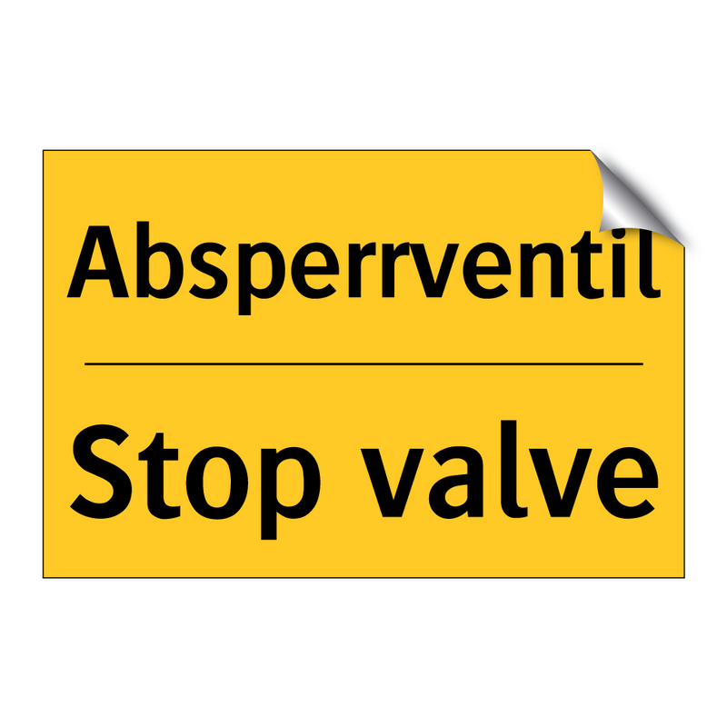 Absperrventil - Stop valve