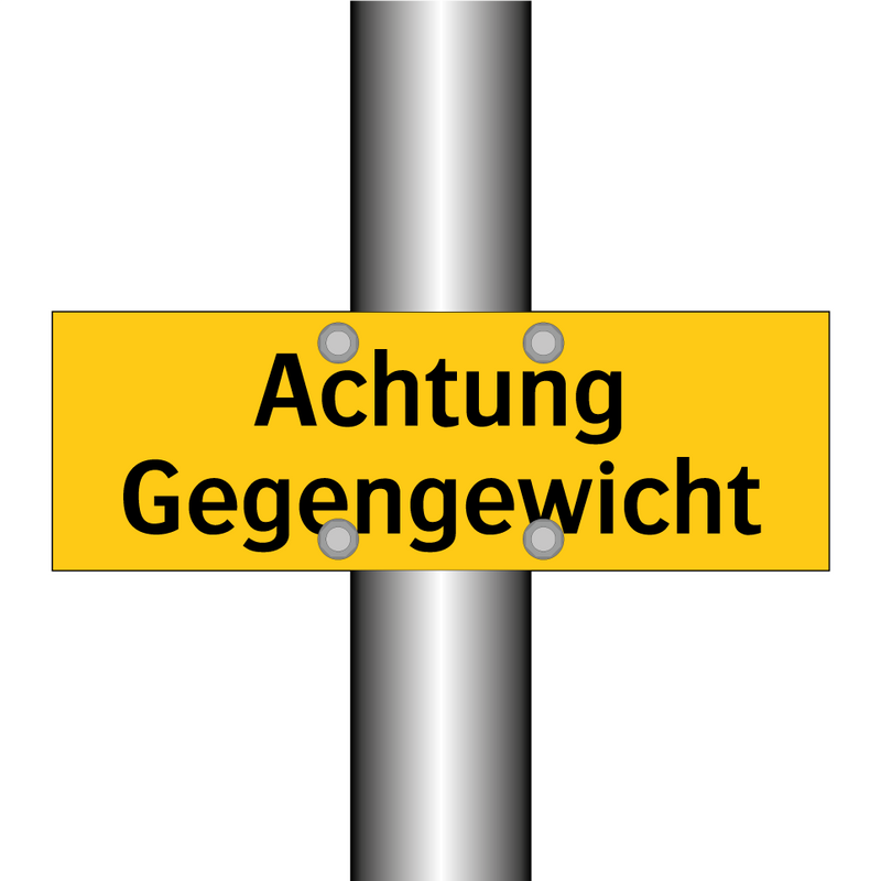 Achtung Gegengewicht