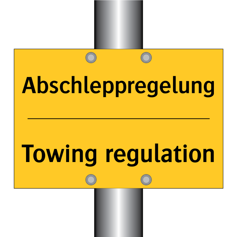 Abschleppregelung - Towing regulation