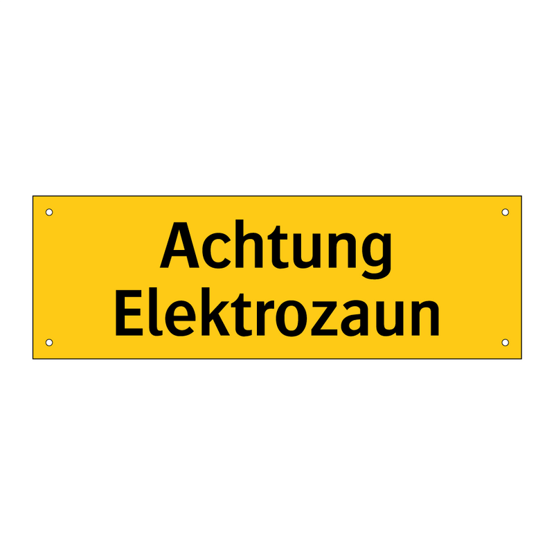 Achtung Elektrozaun