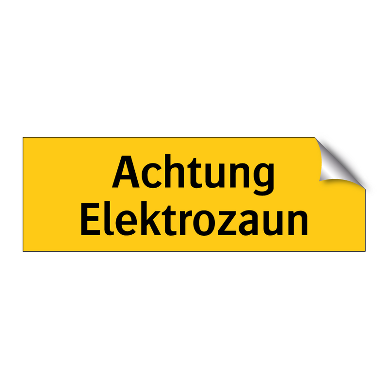 Achtung Elektrozaun