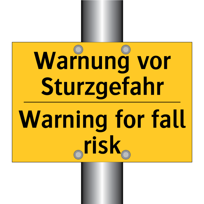 Warnung vor Sturzgefahr - Warning for fall risk