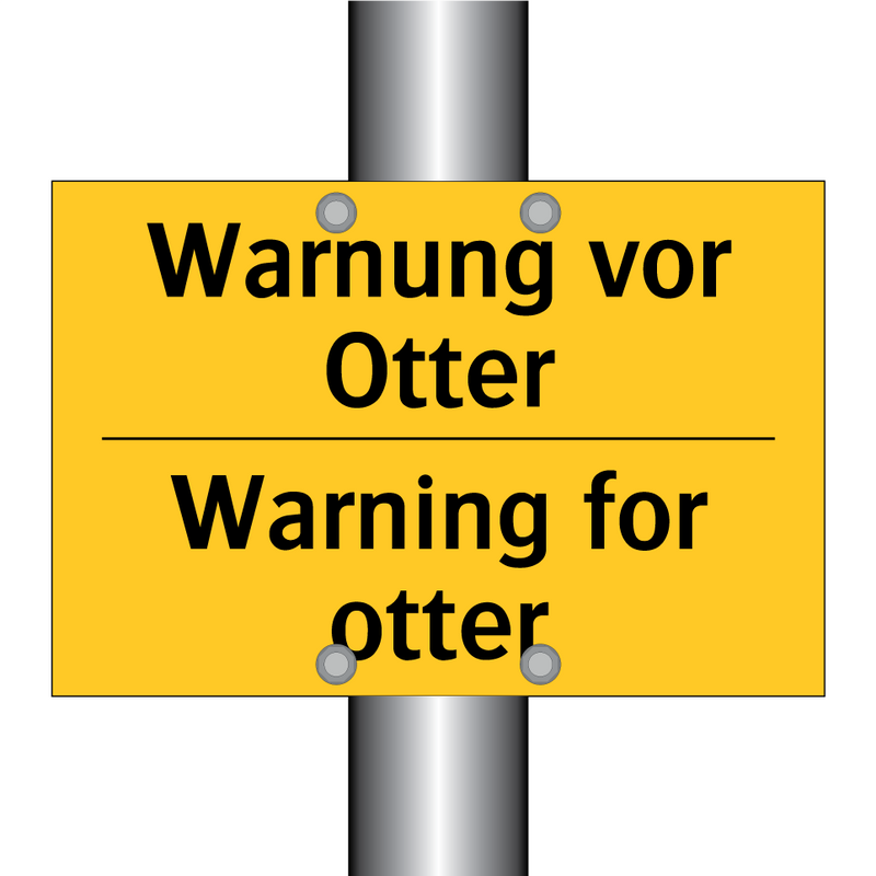 Warnung vor Otter - Warning for otter