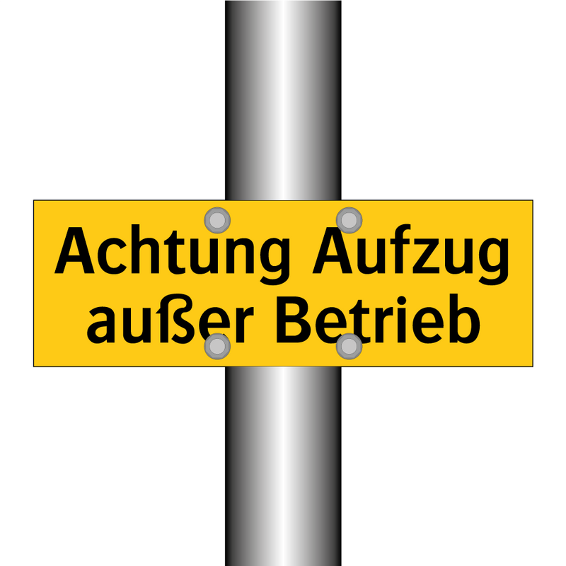 Achtung Aufzug außer Betrieb