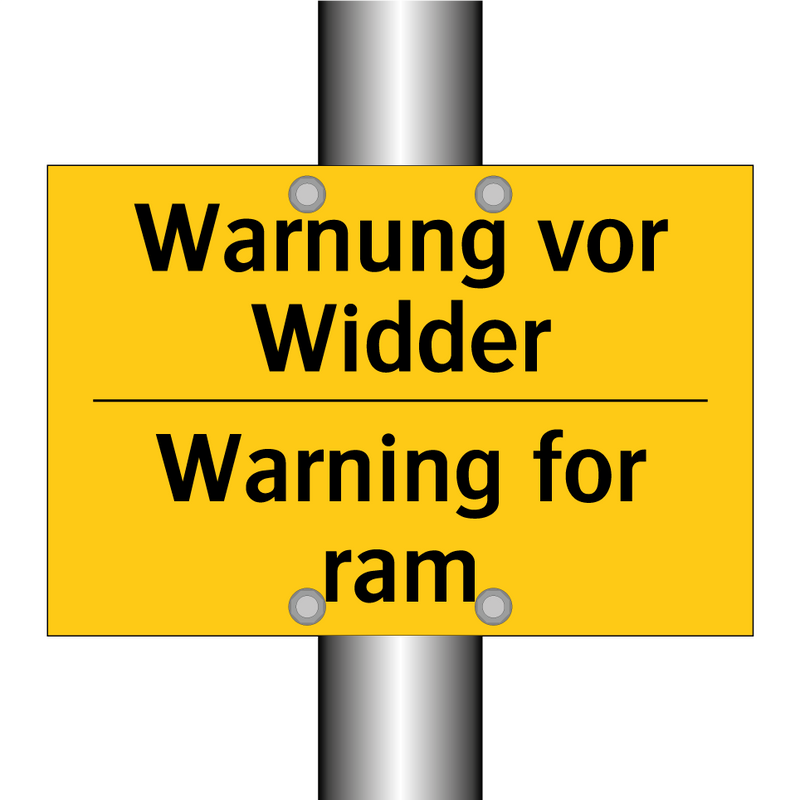 Warnung vor Widder - Warning for ram